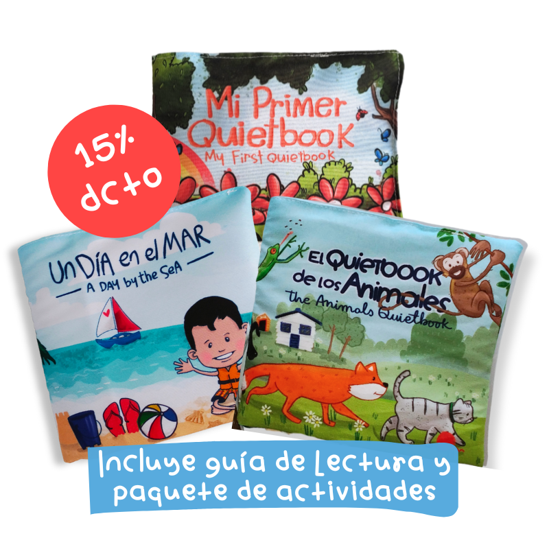 COMBO 4 LIBROS DE ACTIVIDADES DIDACTICAS EN TELA