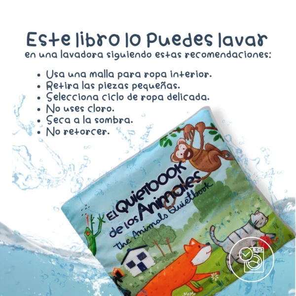 Libro de actividades: El quietbook de los animales Bebés +12m - Imagen 6