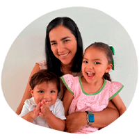 Eva Moreno, mamá de Sofy y Félix.