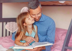 habito lectura niños padre e hija