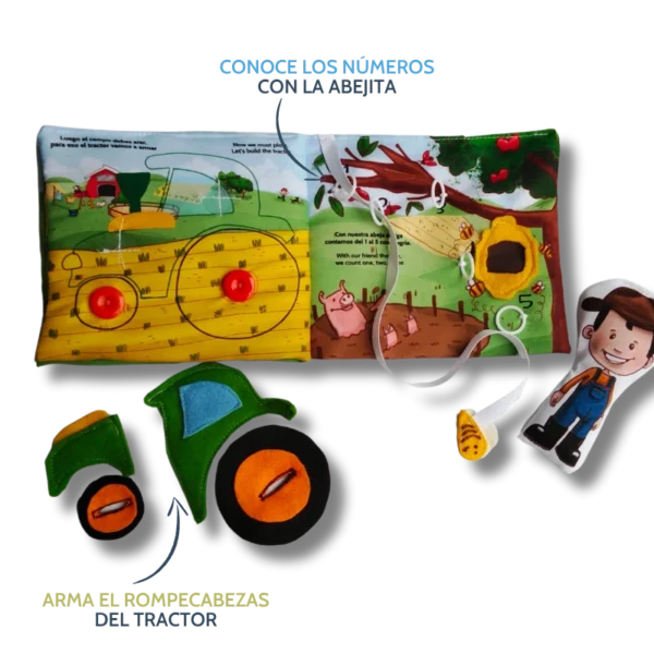 Libro de actividades: Un día en la granja Niños +3años - Imagen 5