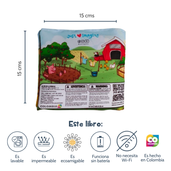 Libro de actividades: Un día en la granja Niños +3años - Imagen 6